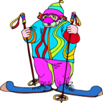 Clown Skiing
