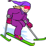 Skier 58 Clip Art