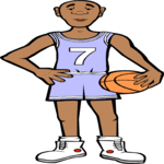 Basketball Player 17 Clip Art