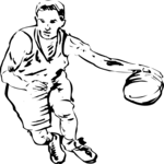 Basketball - Player 03 Clip Art