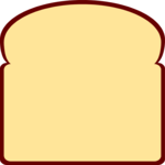 Bread - Slice 2 Clip Art