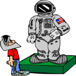 Boy with Astronaut