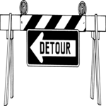 Detour 4 Clip Art