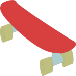 Skateboard 05 Clip Art