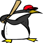 Baseball - Penguin Clip Art