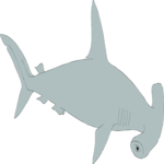 Shark - Hammerhead 2 Clip Art