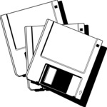 3 inch Disks 2 Clip Art