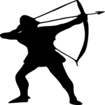 Archer - Silhouette 1 Clip Art