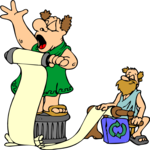 Recycling - Roman Guy Clip Art