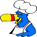 Toucan Chef Clip Art