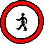 Entry - Pedestrians Clip Art