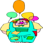 Clown with Balloons 07