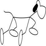 Stick Figure Dog 4