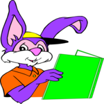 Rabbit Reading Book