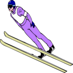 Skiing - Jumper 09 Clip Art