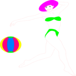 Bikini Woman 13 Clip Art