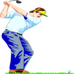 Golfer 31 Clip Art