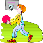 Boy with Ball 04 Clip Art