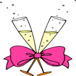 Champagne Flutes 2 Clip Art