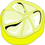 Lemon Slice 2 Clip Art