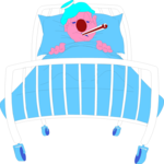 Sick in Bed 1 Clip Art