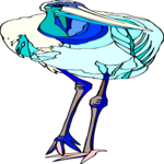 Marabou Stork 3 Clip Art