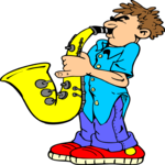 Saxophonist 14 Clip Art