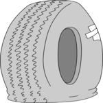 Tire - Flat Clip Art