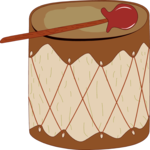 Drum - Native American 1 Clip Art