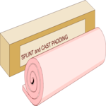 Splint & Cast Padding Clip Art