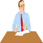 Businessman at Desk 02