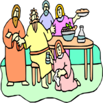 Mary Wiping Jesus' Feet