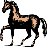 Antique Style Horse 1 Clip Art