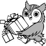 Owl with Presents
