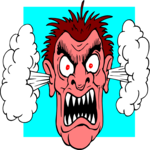 Steaming Mad 1 Clip Art