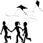 Children Flying Kites