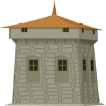 Castle Tower - Dutch Clip Art