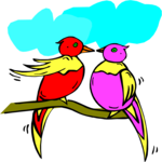 Lovebirds Clip Art