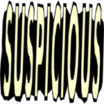 Suspicious - Title Clip Art