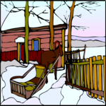 Winter Scene 04 Clip Art