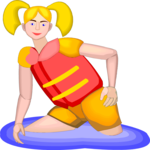 Girl in Life Vest