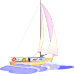 Sailboat 68 Clip Art