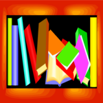 Book Shelf 6 Clip Art