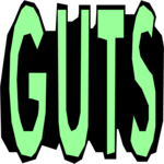 Guts - Title Clip Art