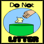 Do Not Litter Clip Art