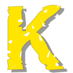 Trampled K Clip Art