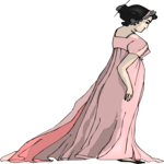Woman in Evening Gown 10 Clip Art