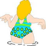 Woman in Water - Rear