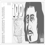 Swiss Francs - 100 Clip Art