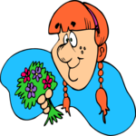 Girl with Flowers 07